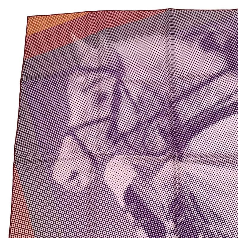 Limited Edition HERMES Scarf Silk Carre 90 Le Saut H Multicolor - Box Included