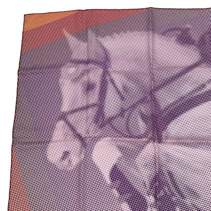 Limited Edition HERMES Scarf Silk Carre 90 Le Saut H Multicolor - Box Included