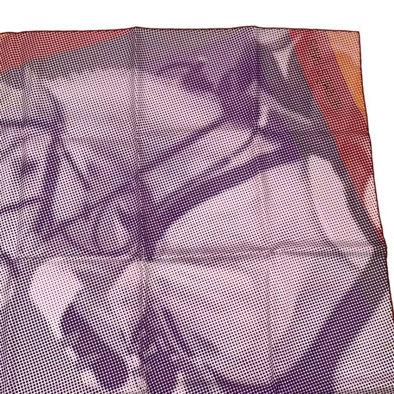 Limited Edition HERMES Scarf Silk Carre 90 Le Saut H Multicolor - Box Included