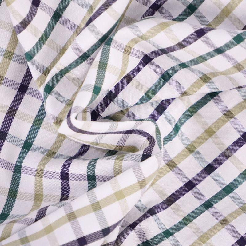 HERMES Shirt Long Sleeve Check Cotton