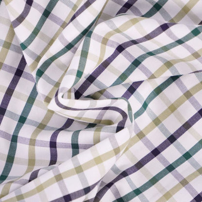 HERMES Shirt Long Sleeve Check Cotton