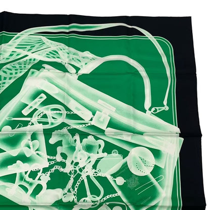 HERMES Silk Scarf Carre 90 Please Check IN Green Box Included