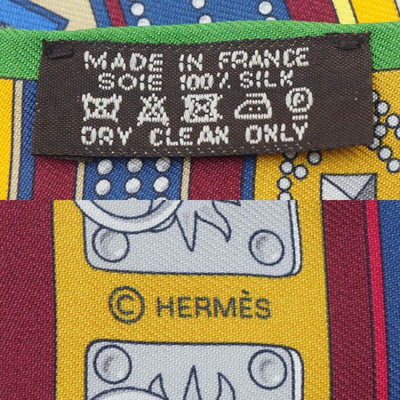 HERMES Colliers De Chiens Colliers De Chiens Twilly Scarf 100% Silk