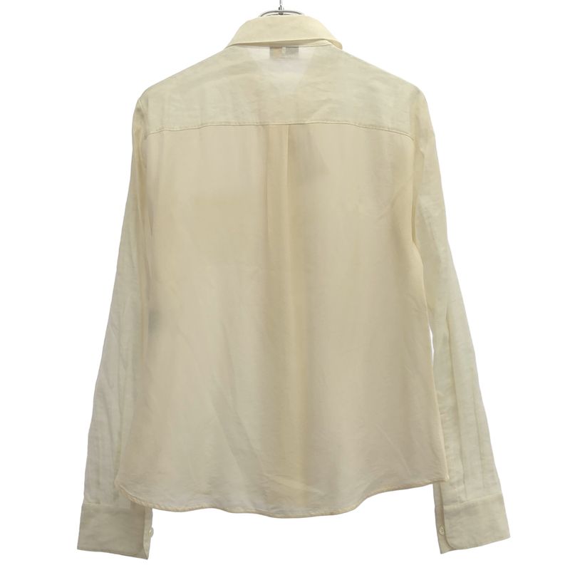 FENDI Center Frill Shirt Fs6018 White 44