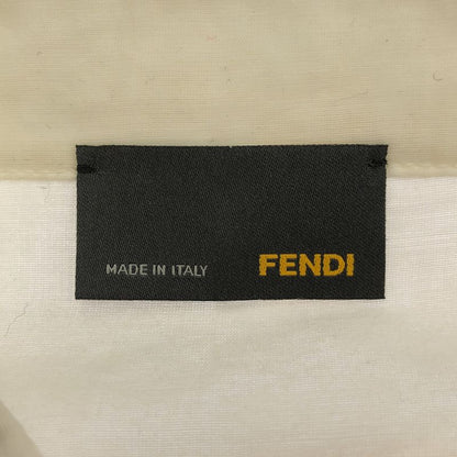 FENDI Center Frill Shirt Fs6018 White 44