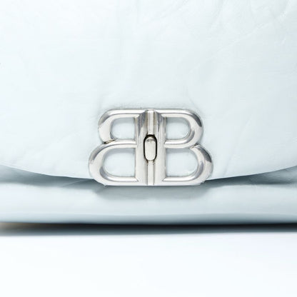 Balenciaga Shoulder Bag Monaco Leather Light Blue