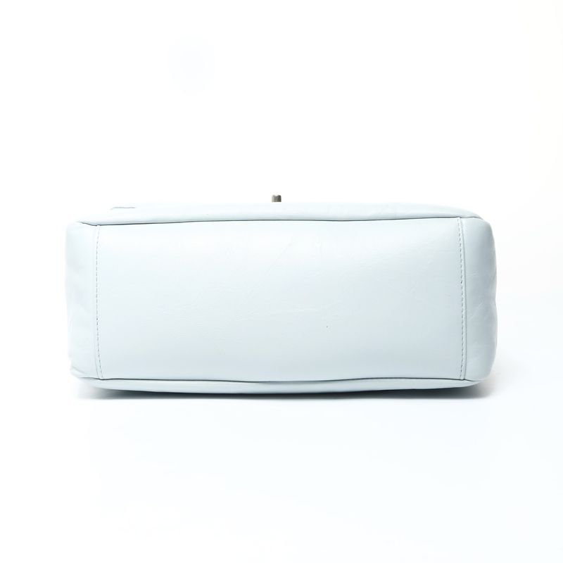 Balenciaga Shoulder Bag Monaco Leather Light Blue