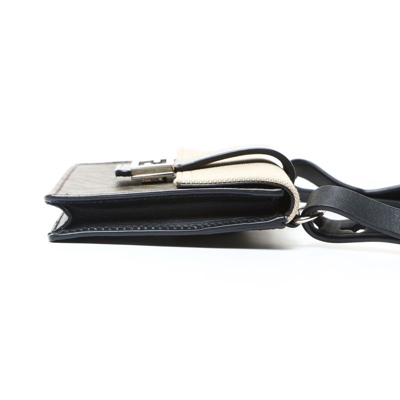 Fendi Shoulder Bag Baguette Slim Zucca Pattern Canvas