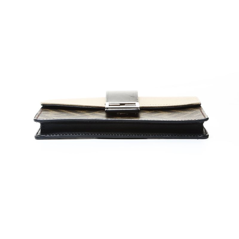 Fendi Shoulder Bag Baguette Slim Zucca Pattern Canvas