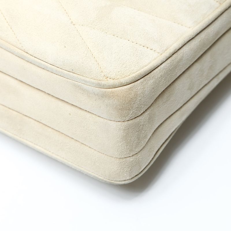 Chanel Shoulder Bag CC Logo Suede Tassel