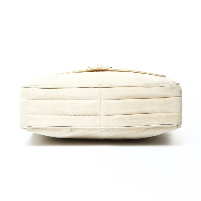 Chanel Shoulder Bag CC Logo Suede Tassel