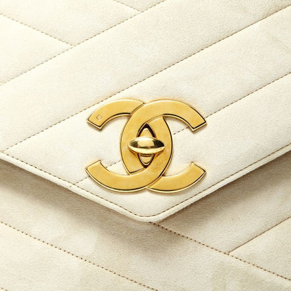 Chanel Shoulder Bag CC Logo Suede Tassel