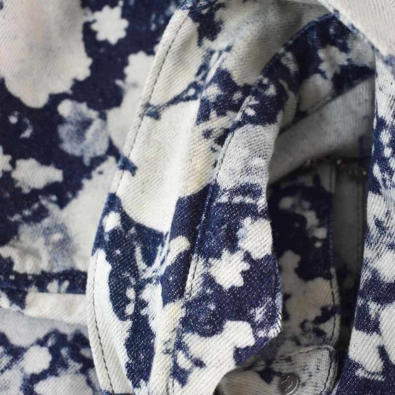 Louis Vuitton 19SS Virgil Abloh Bleached Denim Jacket G Jean S Blue - Rm191 LVE