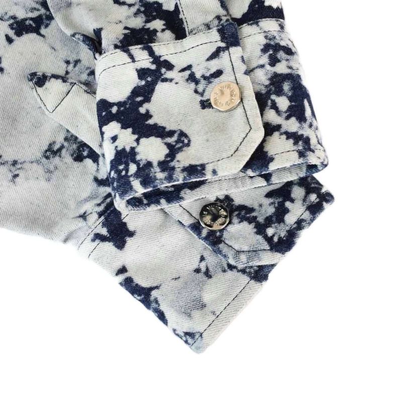 Louis Vuitton 19SS Virgil Abloh Bleached Denim Jacket G Jean S Blue - Rm191 LVE