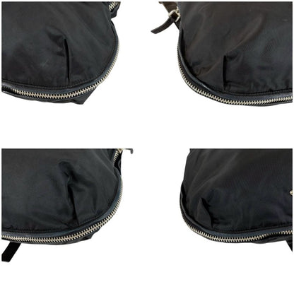 PRADA Triangle Logo Shoulder Bag Black Tessuto Nylon