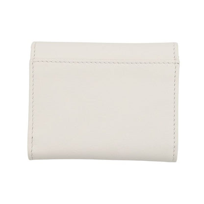 Prada Trifold Wallet Logo Leather White