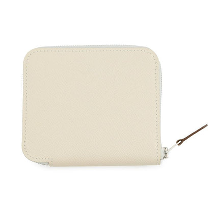 Hermes Coin Case Azap Compact Silk in Cles Silver Epsom