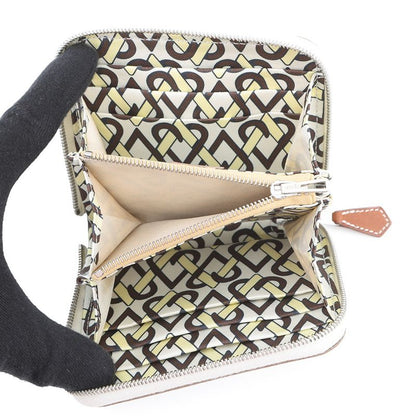 Hermes Coin Case Azap Compact Silk in Cles Silver Epsom