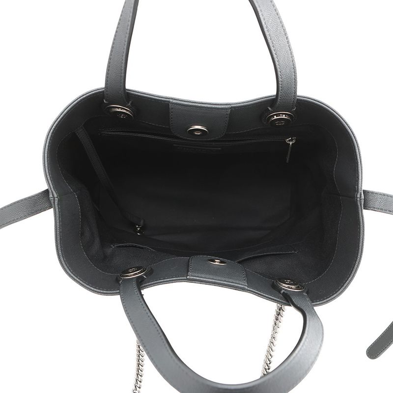 Chanel Tote CC Logo Cava Black 2-Way