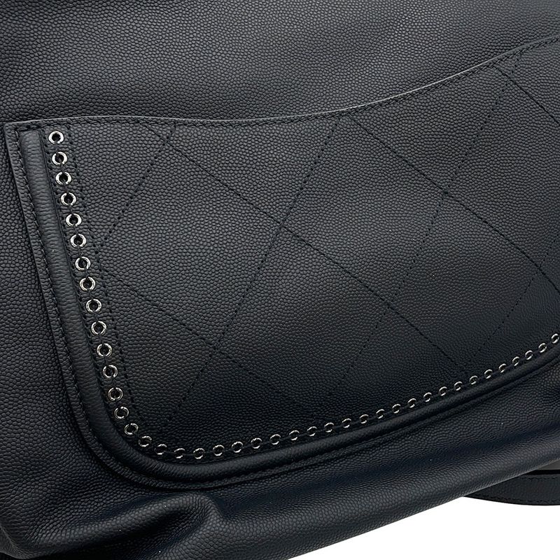 Chanel Tote CC Logo Cava Black 2-Way