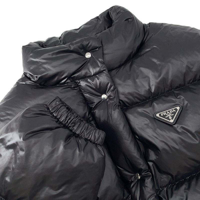 Prada Down Jacket Cropped Vest Triangle Logo 40