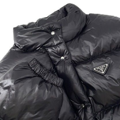 Prada Down Jacket Cropped Vest Triangle Logo 40