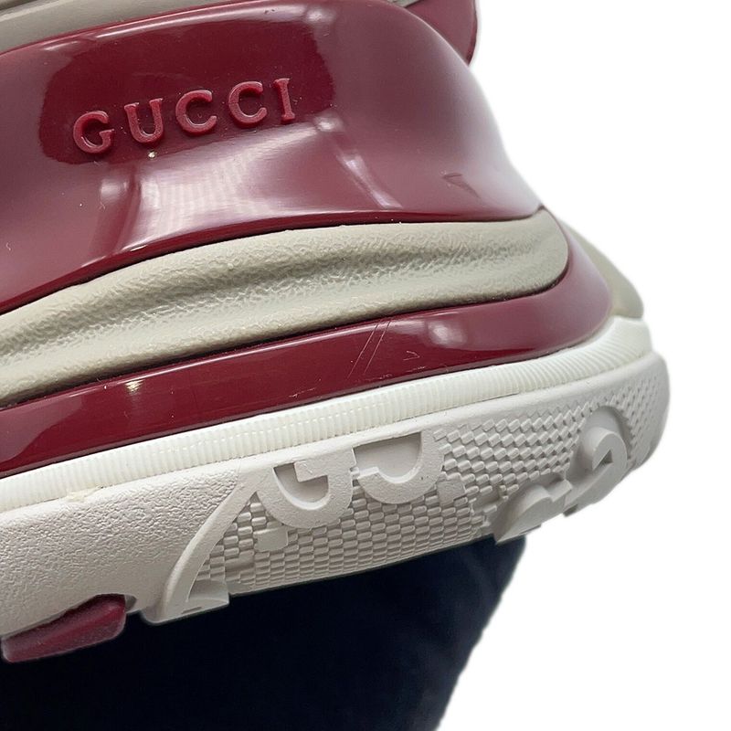 Gucci Sneakers 2.0 Mesh Leather Interlocking GG 7 Wine Red