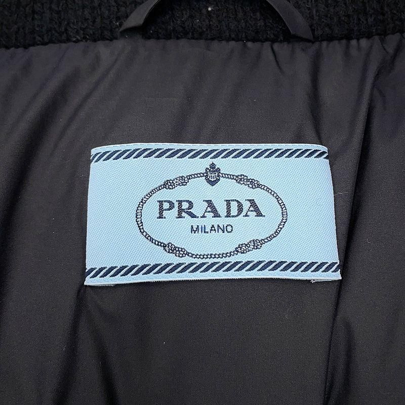 Prada Down Jacket Knit Wool 36