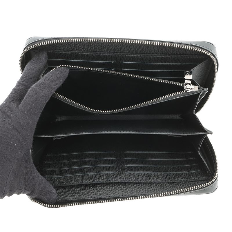 Louis Vuitton Wallet Monogram Eclipse Zippy XL Noir Black