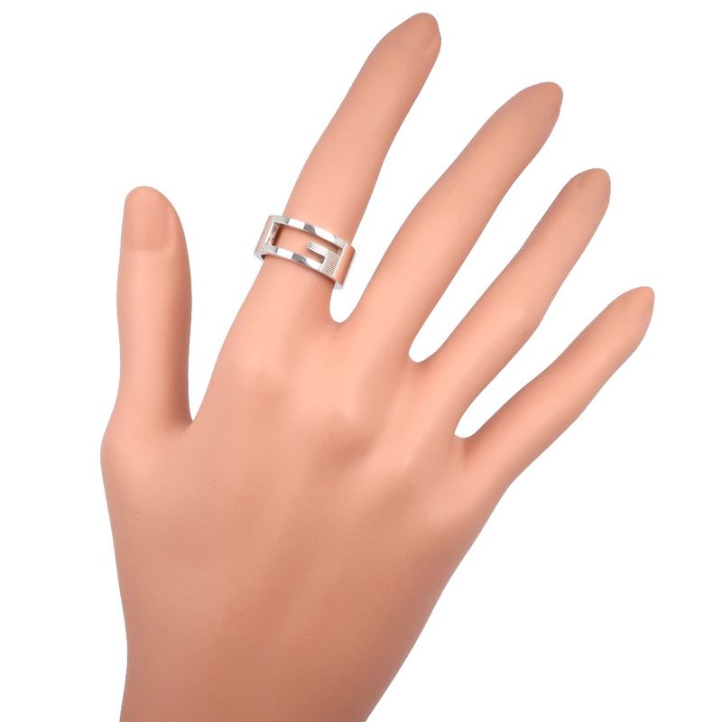 GUCCI Branded G Silver-925 No 10.5 Women's 7.1g Ring -ring