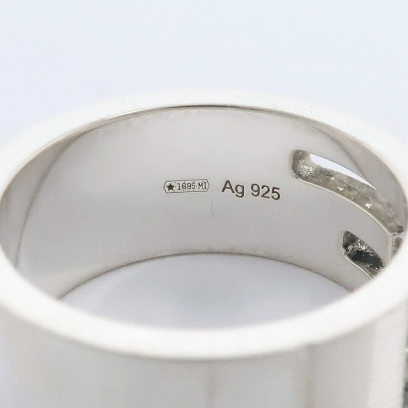 GUCCI Branded G Silver-925 No 10.5 Women's 7.1g Ring -ring