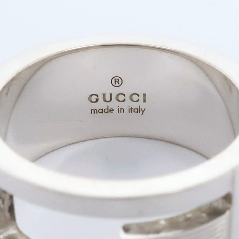 GUCCI Branded G Silver-925 No 10.5 Women's 7.1g Ring -ring