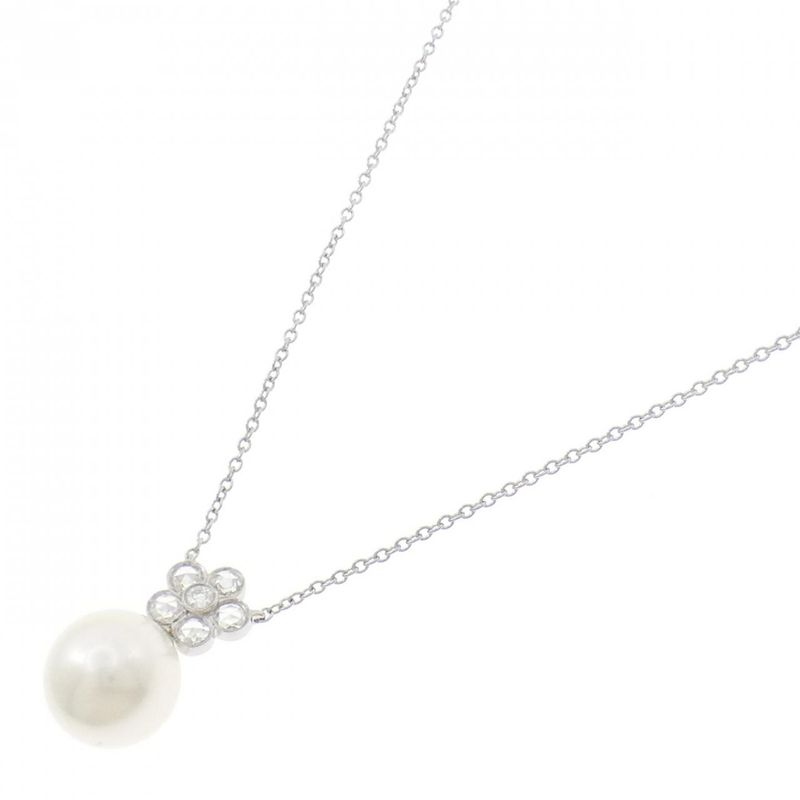Tiffany & Co White Butterfly Pearl Necklace 9.3mm