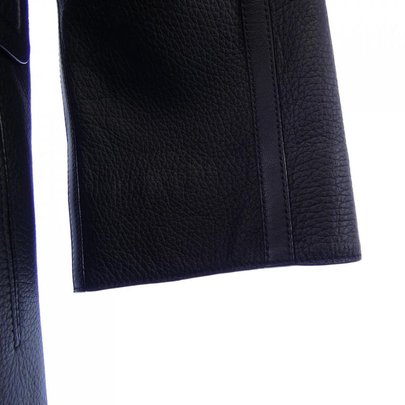 HERMES *06-7007 Leather Coat