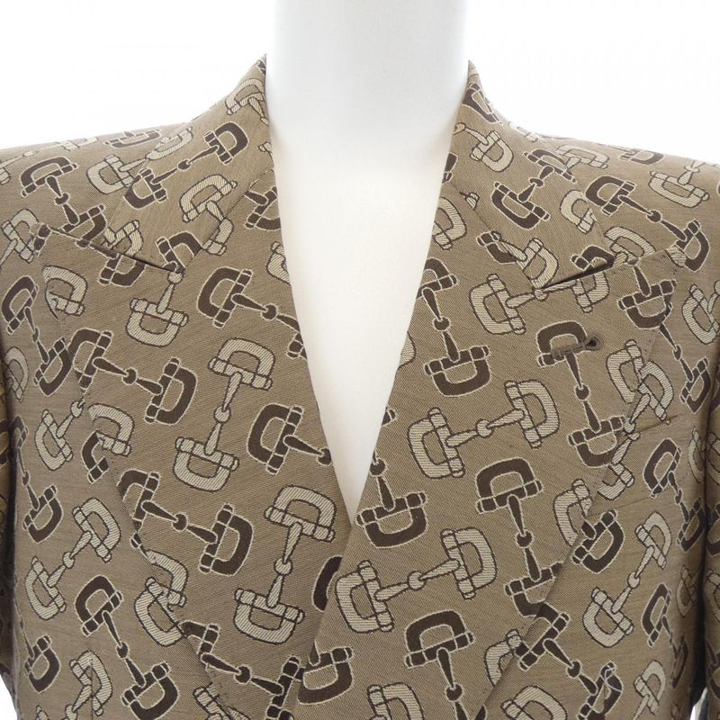 GUCCI Maxi Horsebit Cotton Jacket 705284 Zakiv Jacket