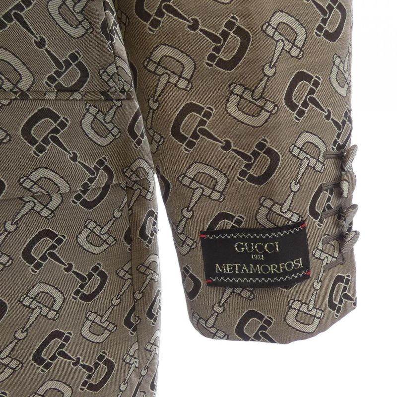 GUCCI Maxi Horsebit Cotton Jacket 705284 Zakiv Jacket