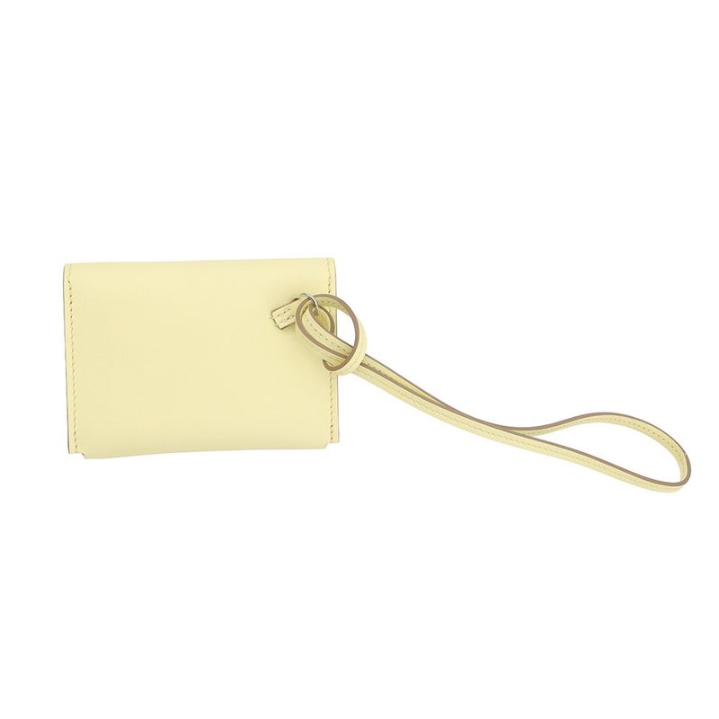 Hermes Card Case Nap Jaune Poussin Lacquer Swift