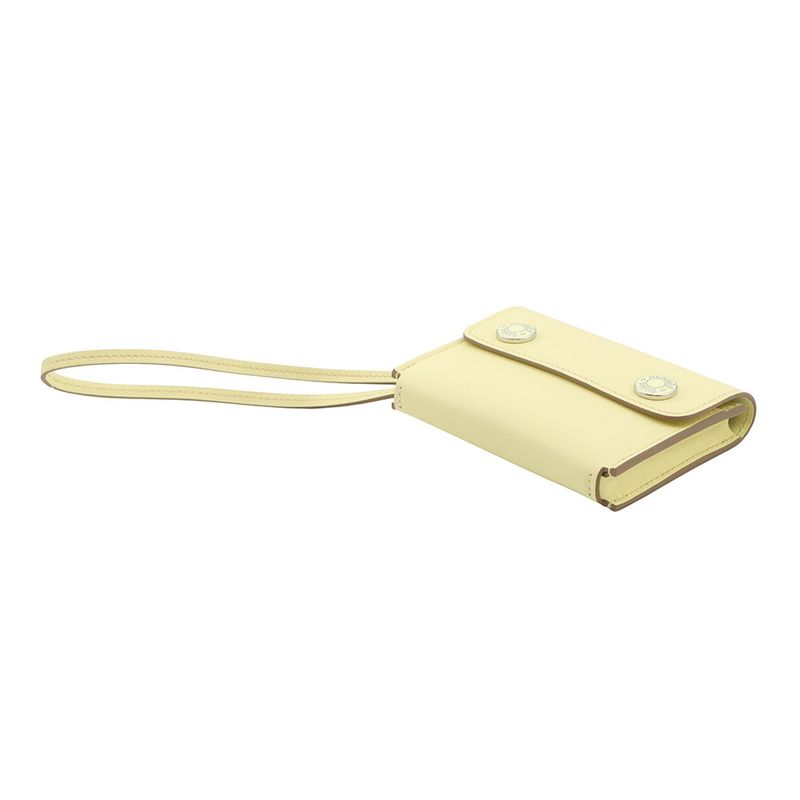 Hermes Card Case Nap Jaune Poussin Lacquer Swift