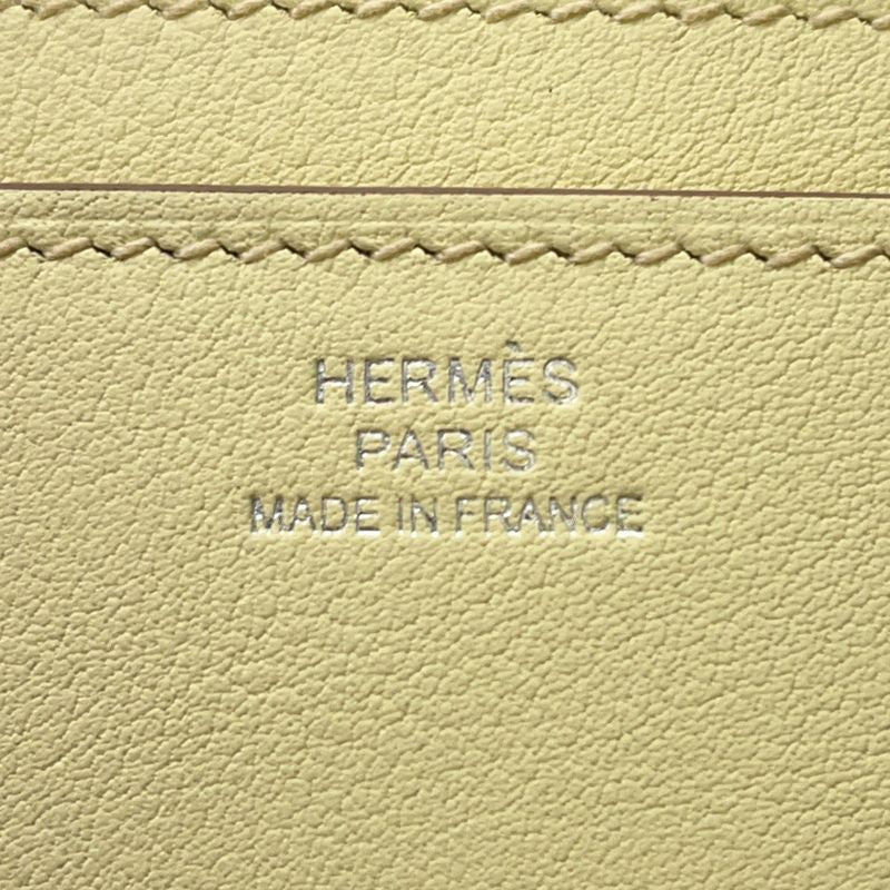 Hermes Card Case Nap Jaune Poussin Lacquer Swift