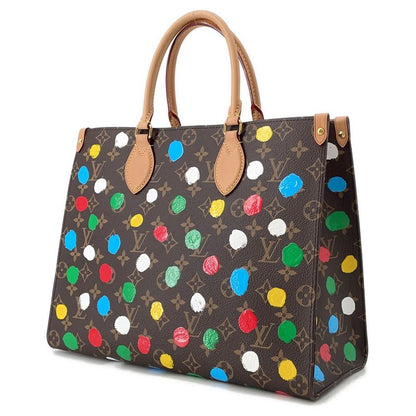 Louis Vuitton Tote Monogram Painted Dot LV YK on the Go MM 2-Way