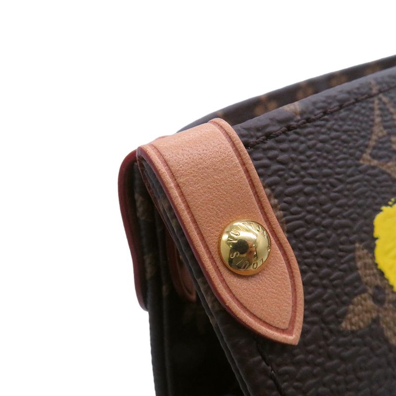 Louis Vuitton Tote Monogram Painted Dot LV YK on the Go MM 2-Way