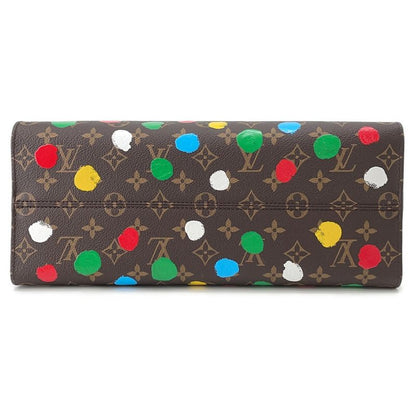 Louis Vuitton Tote Monogram Painted Dot LV YK on the Go MM 2-Way
