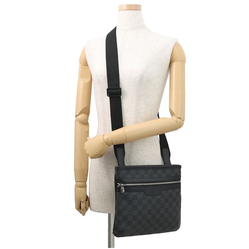 Louis Vuitton Shoulder Bag Damier Graphite Thomas Noir Black