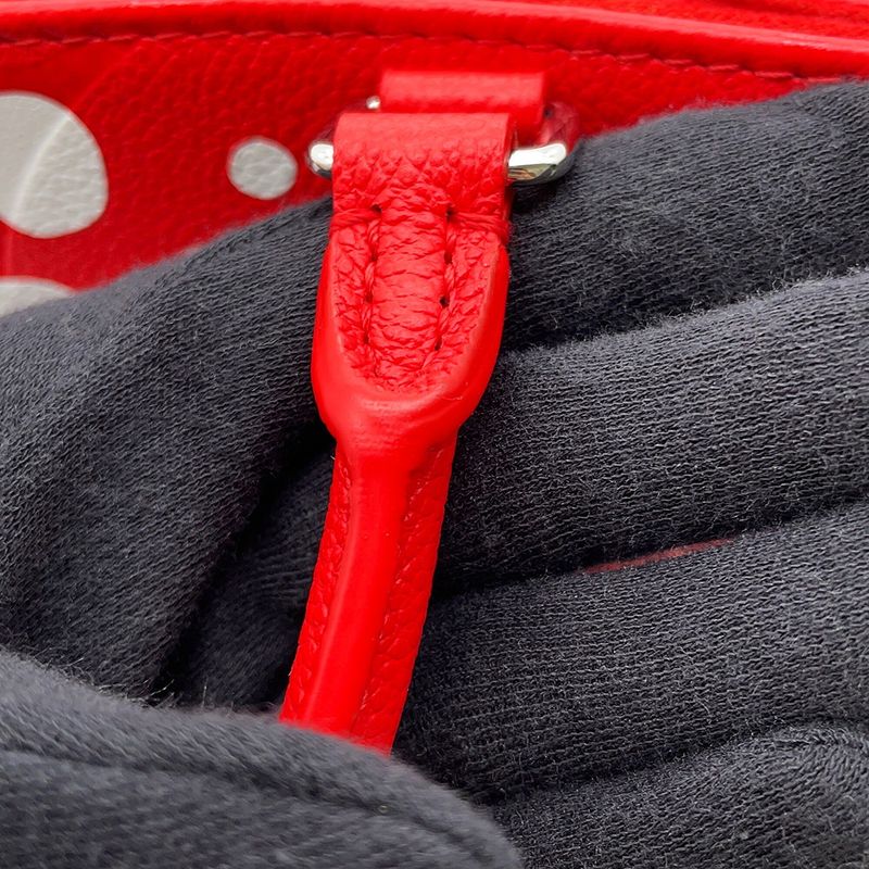 Louis Vuitton Handbag Monogram Empreinte Infinity Dot LV Yk on the Go PM Rouge White