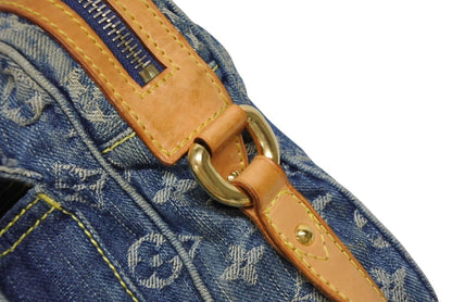 Louis Vuitton Camera Bag Monogram Denim Indigo Blue Gold — view 5