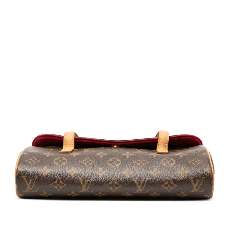 Louis Vuitton Monogram Sonatine M51902 Brown PVC Leather Ladies Louis Vuitton