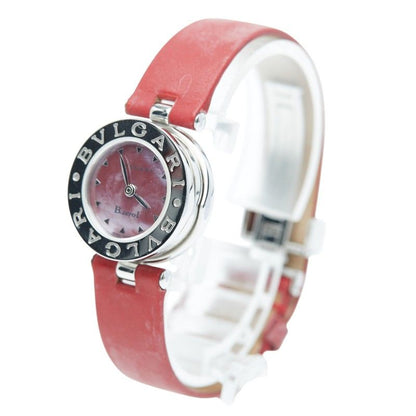 BVLGARI BVLGARI B-zero One Red Shell Bz22s Silver Red Stainless Steel Ladies
