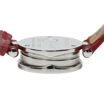 BVLGARI BVLGARI B-zero One Red Shell Bz22s Silver Red Stainless Steel Ladies