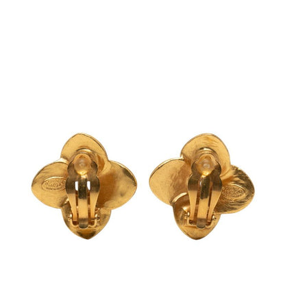 CHANEL Coco Mark Flower Motif Vintage Gold Plated Ladies CHANEL
