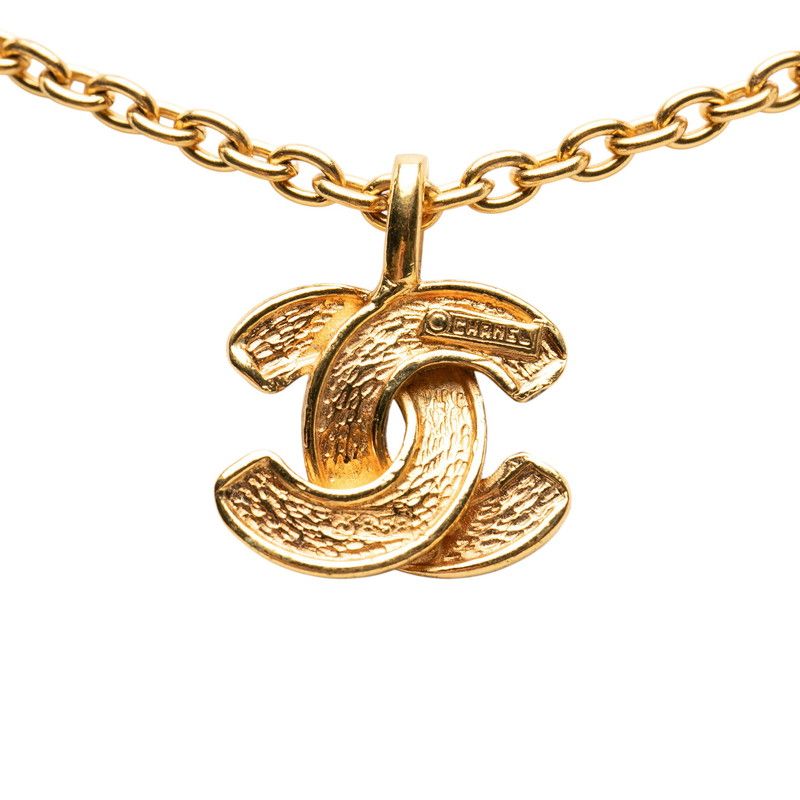 CHANEL Coco Mark Matelasse Gold Plated Ladies CHANEL